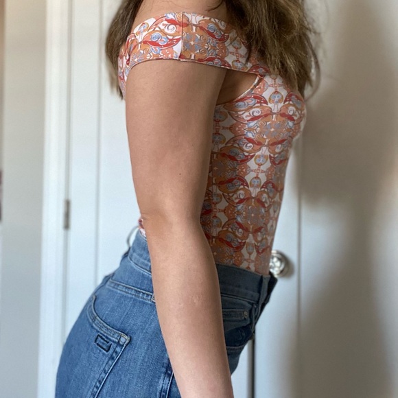 Free People Retro Off Shoulder Bodysuit (M) - Picture 4 of 7